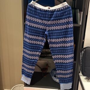 Tommy Hilfiger Long Jons Navy Blue White And Red